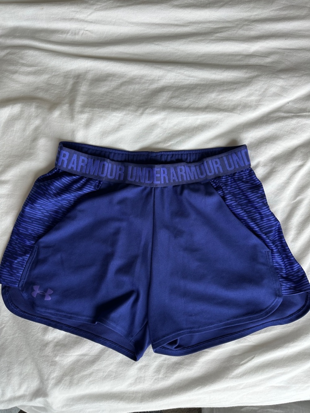 Under Armour Women's Athletic Shorts in Royal Purple
